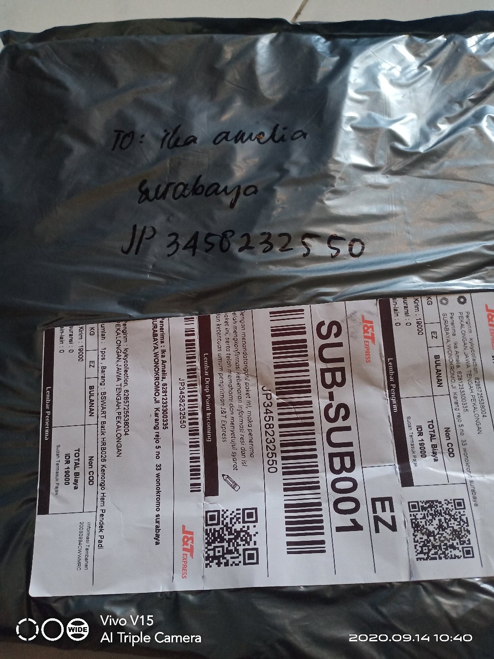 Bswart Batik Hrb026 Kenongo Hem Pendek Padi Pekalongan M L Xl Batik Pria Murah Modern Grosir