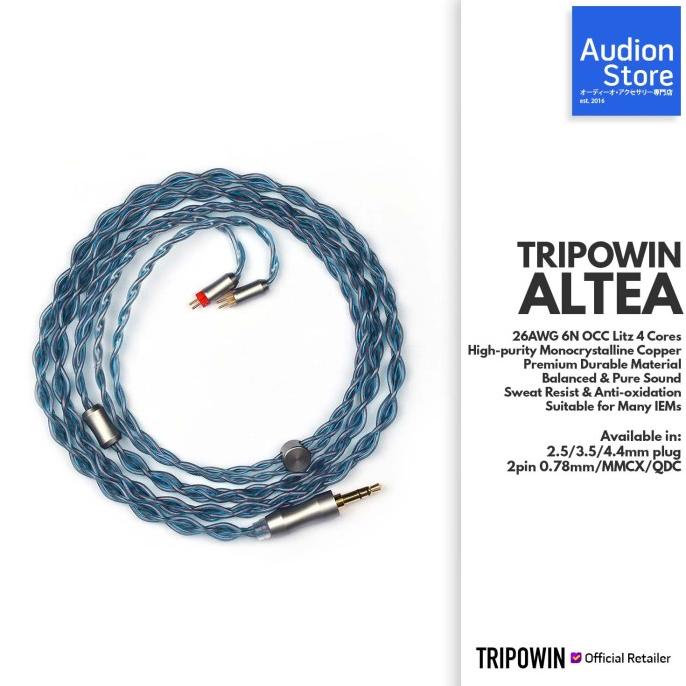 Tripowin Altea 6N Occ High-Purity Monocrystalline Copper Kabel Iem Termurah