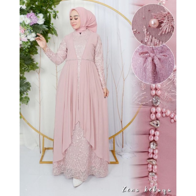 GAMIS PAYET MAURA GAMIS PESTA BAHAN TILLE KOMBINASI CERUTY