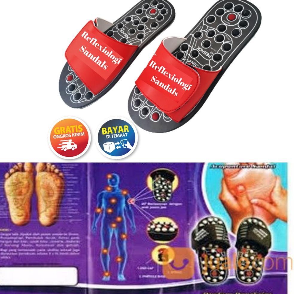 Kirim Sekarang IP0 Sandal Kesehatan Refleksi sendal Terapi Rematik Asam Urat RefleXY KWALK KEWOK jei