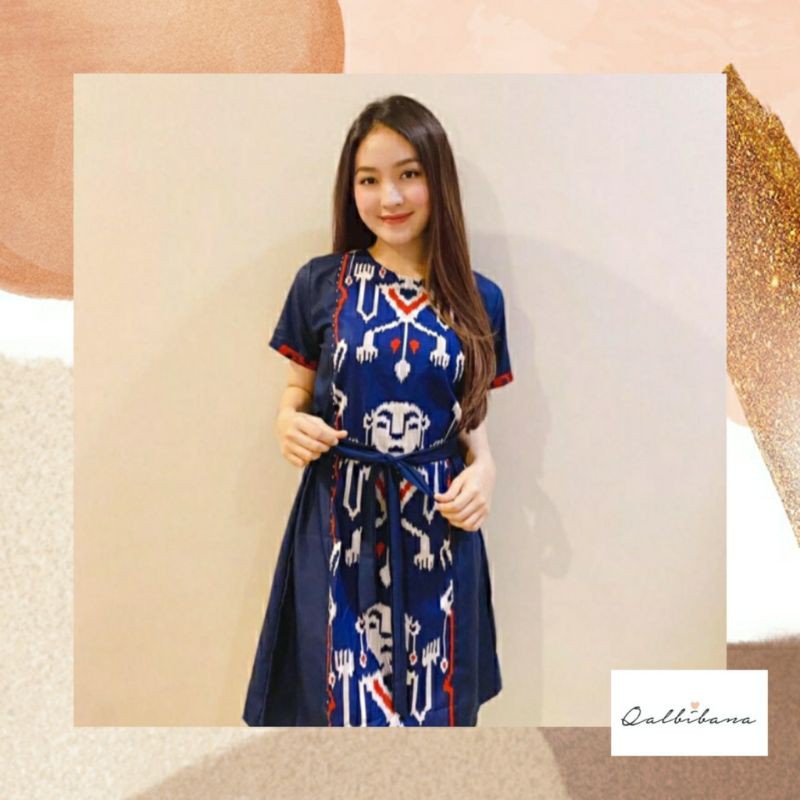 DRESS BATIK MOTIF TENUN TORAJA