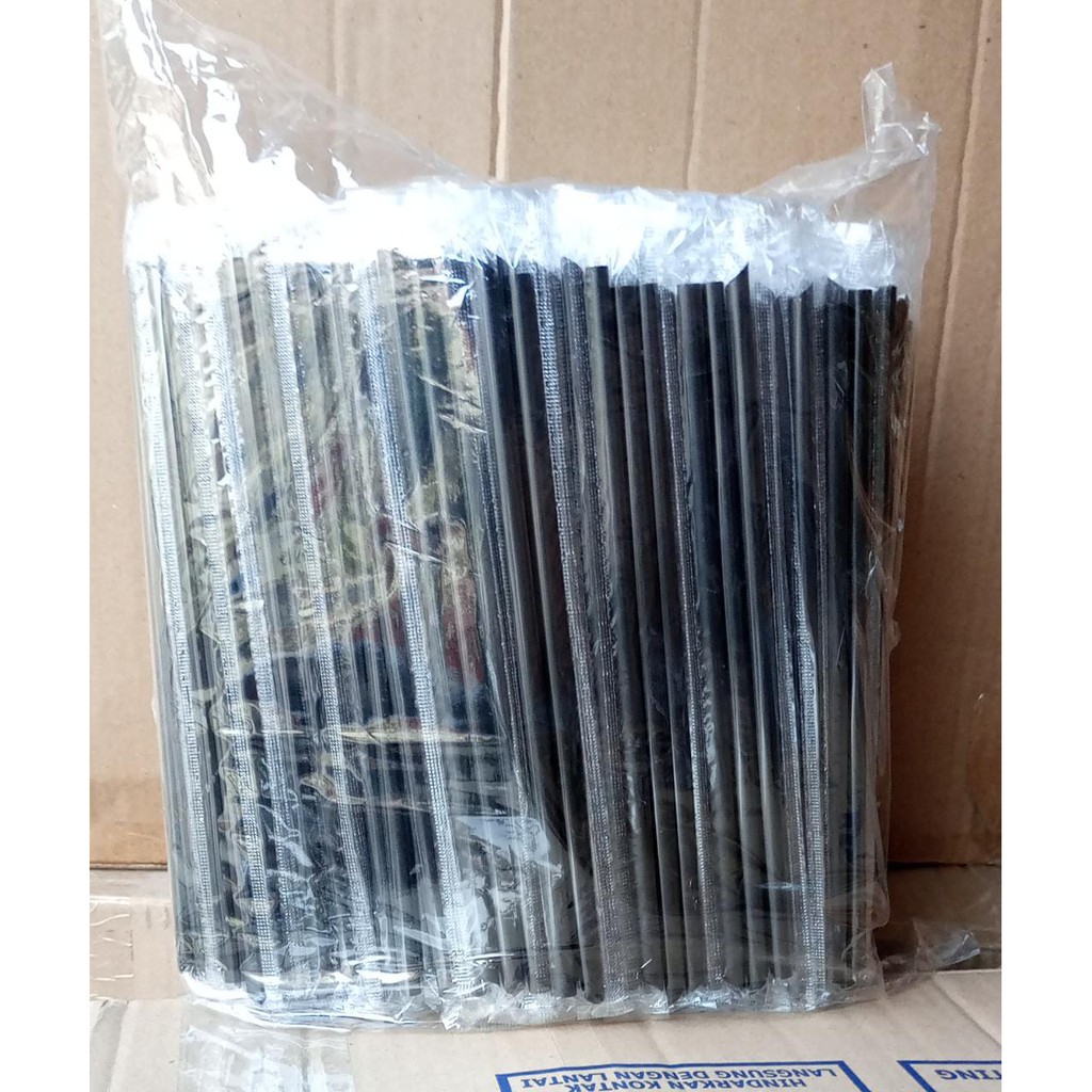 

SEDOTAN KECIL HITAM / STRAW BLACK. SEDOTAN PLASTIK STERIL.1 Pack 55 pcs