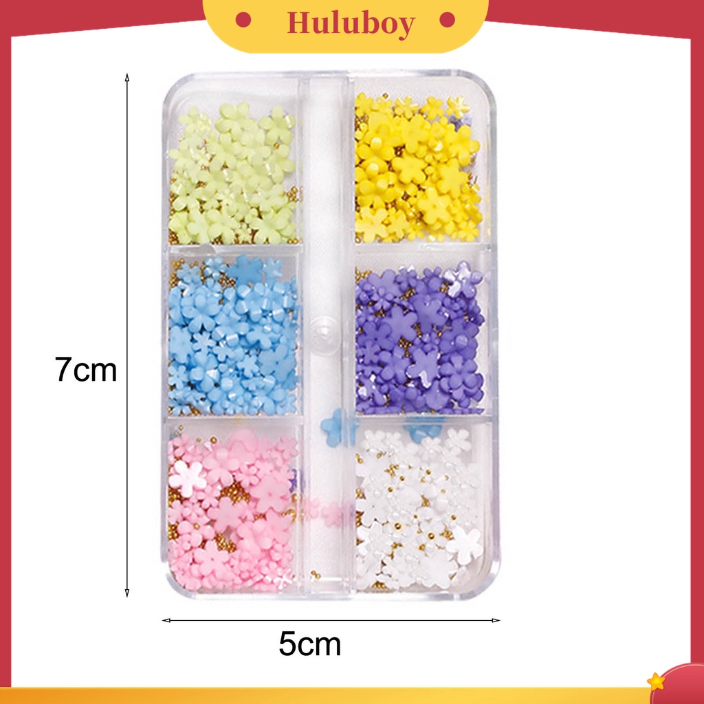 Huluboy Huluboy♡ Ornamen Bunga 3D Untuk Dekorasi Nail Art Charms