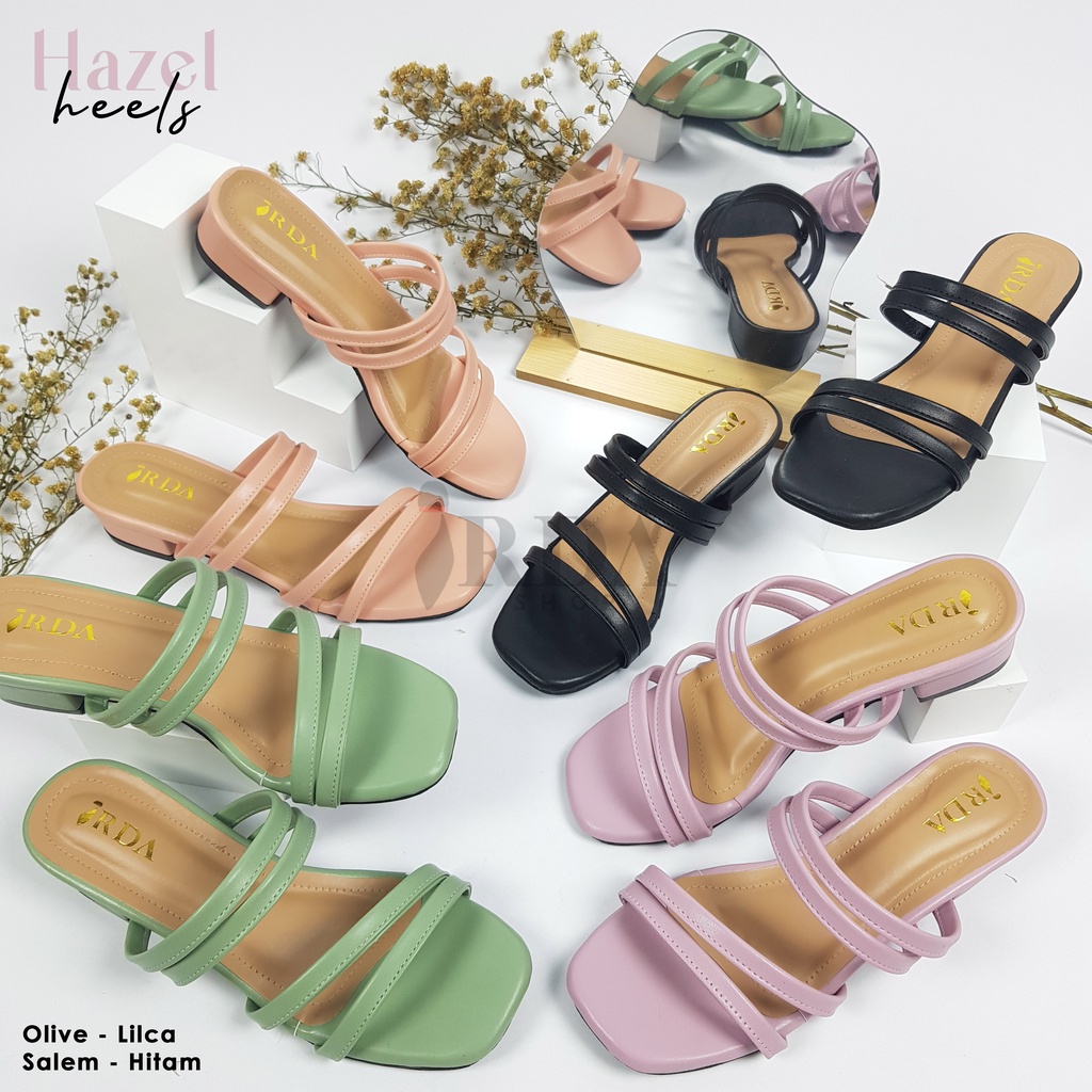 Irda - HAZEL Sandal Wanita Block Heels Strap