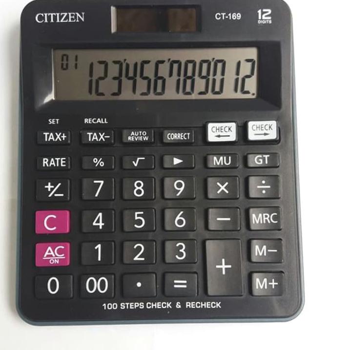 

KALKULATOR CITIZEN CT 169 - KALKULATOR 12 DIGIT - CHECK DAN CORRECT SUPER GRADE
