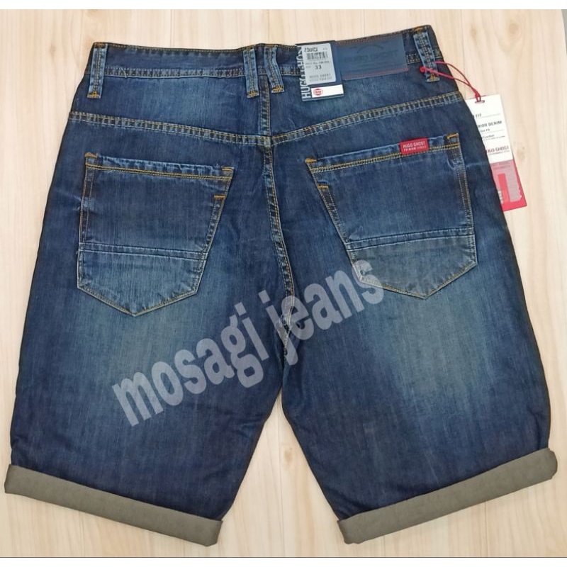 CELANA PENDEK JEANS PRIA HUGOGHOST PREMIUM