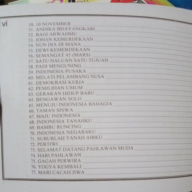 Buku Kumpulan Lengkap Lagu Wajib Indonesia (21×15cm)