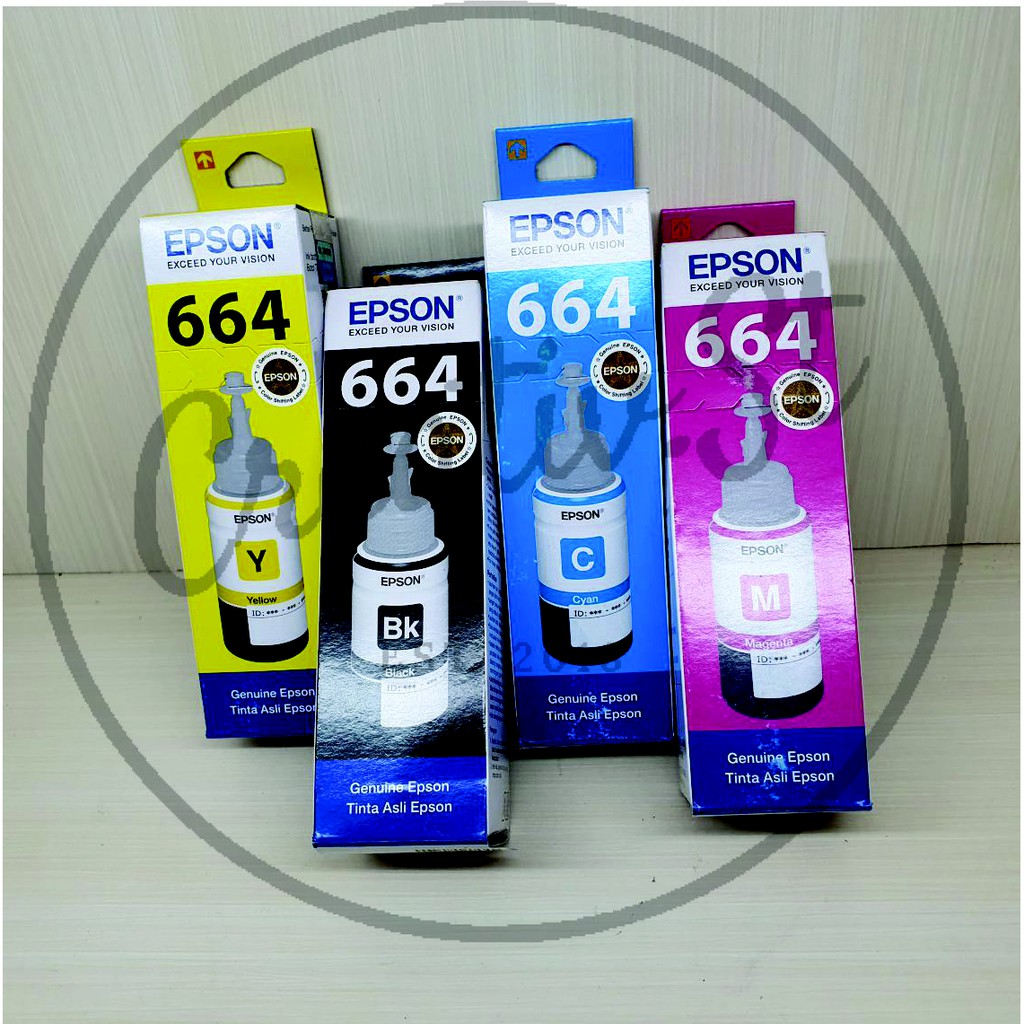 Epson Tinta Printer 664 Hitam Biru Merah