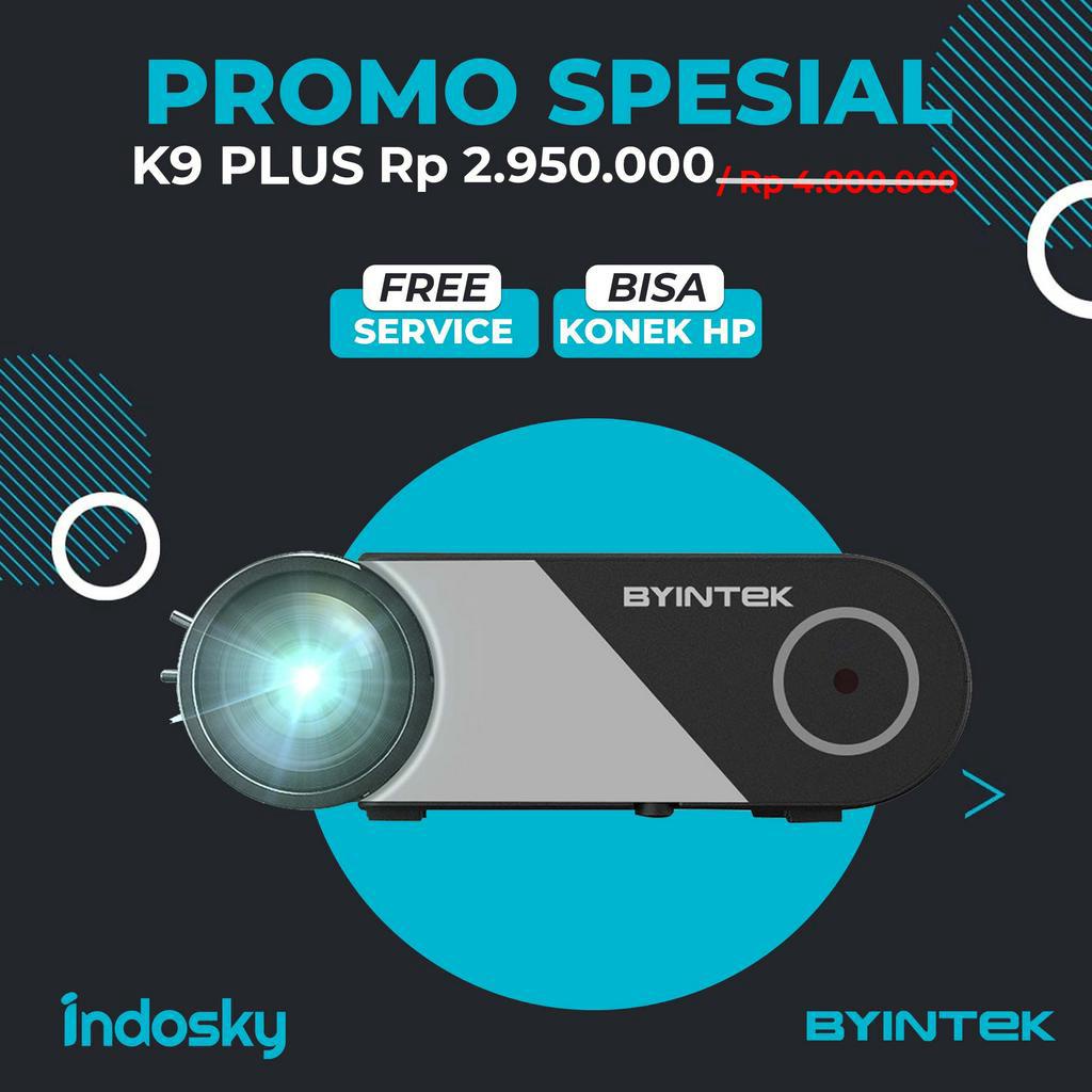 PROMO Proyektor K9 PLUS Original Full HD | Byintek K9 Mirroring | Proyektor Mini Original | Projector Original | Proyektor Mini | Proyektor HD | Proyektor Portable | Proyektor Byintek | Mini Projector Original | Pusat Proyektor Indonesia