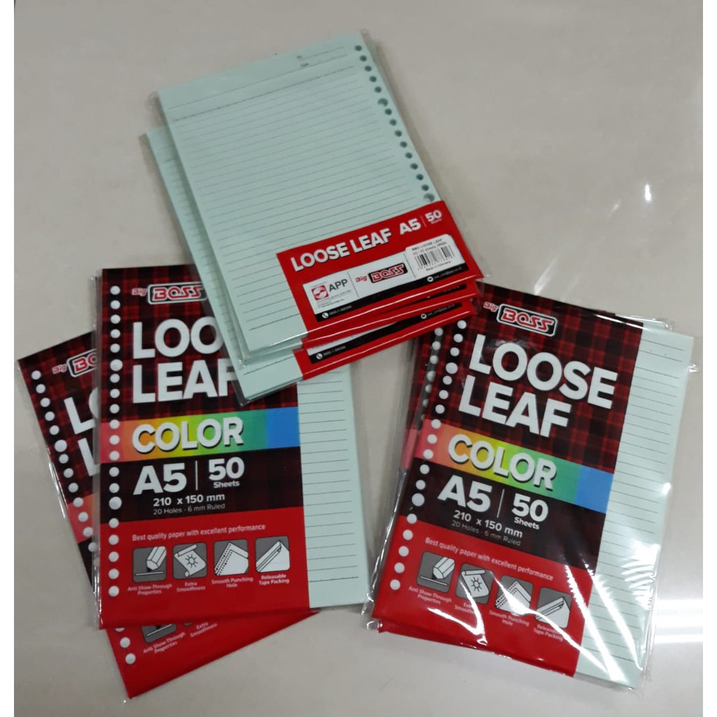 

LOOSE LEAF WARNA A5 50