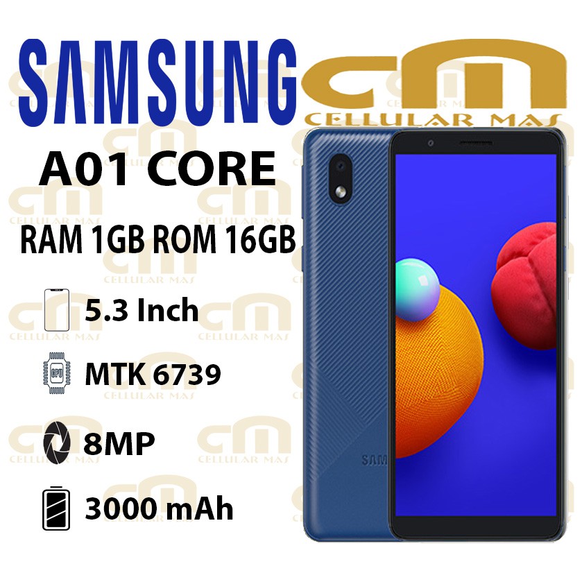 Samsung Galaxy A01 Core 1/16 RAM 1GB ROM 16GB GARANSI RESMI SEIN