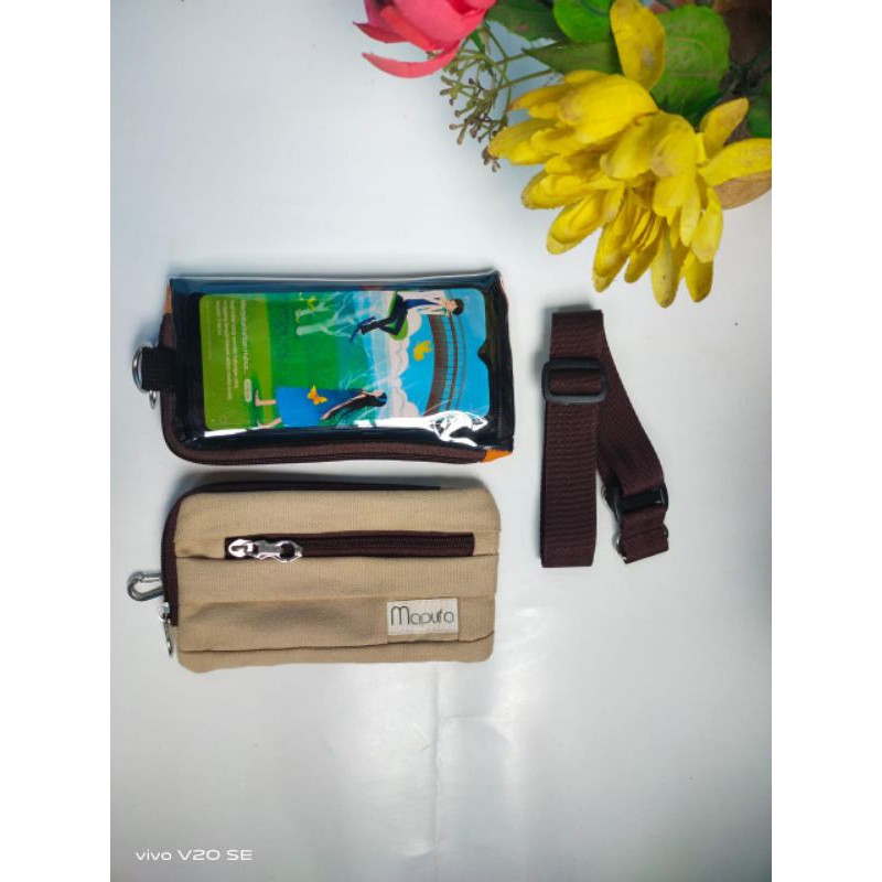 Dompet Hp | Dompet Hp gantung leher transparant | Mapufa Bag
