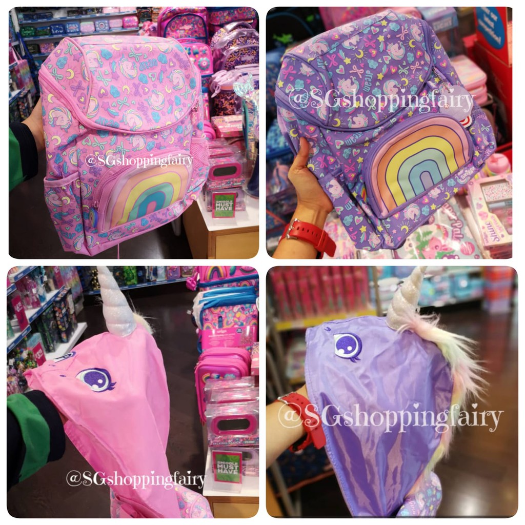 Smiggle Hoodie Backpack Unicorn