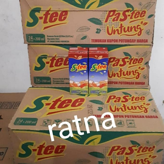 

[ COD ] TEH KOTAK S-tee/Stee Satu Pabrik Teh Botol Sosro 200ml 1 Dus Isi 24 HEMAT Kode 225