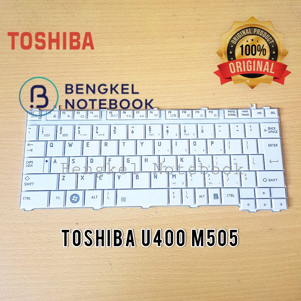 Keyboard Toshiba Satellite U400 (White) M505 M500 U505 U500 U405 A600 Portege M800 M900 Satellite M505 M500 U505 U500 T130 T135