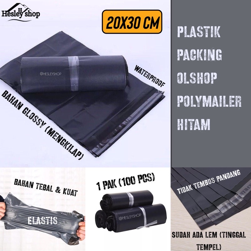 

Plastik Packing Online Shop Polymailer 20x30 cm 1 Pak isi 100 Pcs Tebal & Kuat