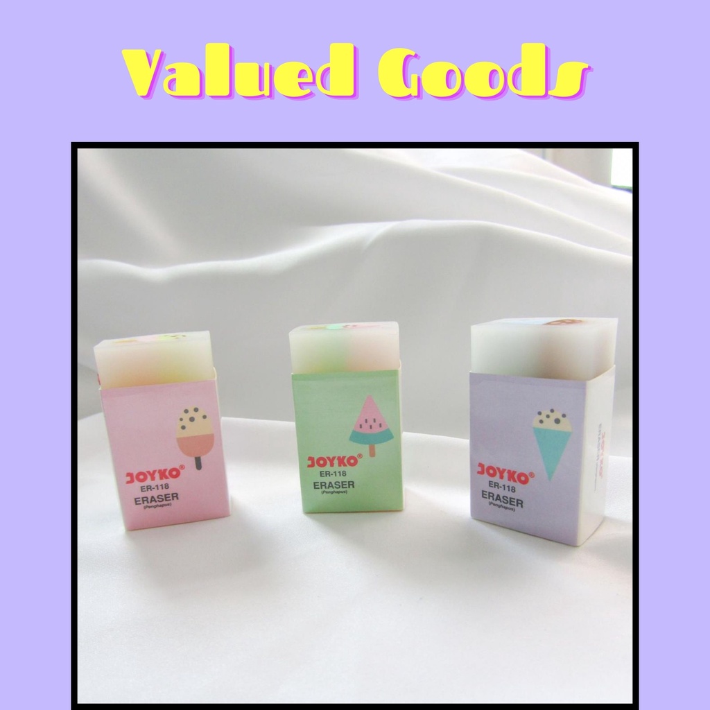 

118 PENGHAPUS ICE CREAM BERSIH WANGI LEMBUT LUCU UNIK WARNA WARNI GEMAS AWET MURAH