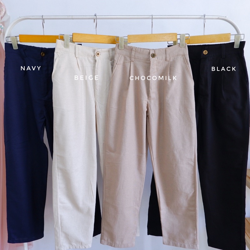 Linen Basic Pants / Cullote