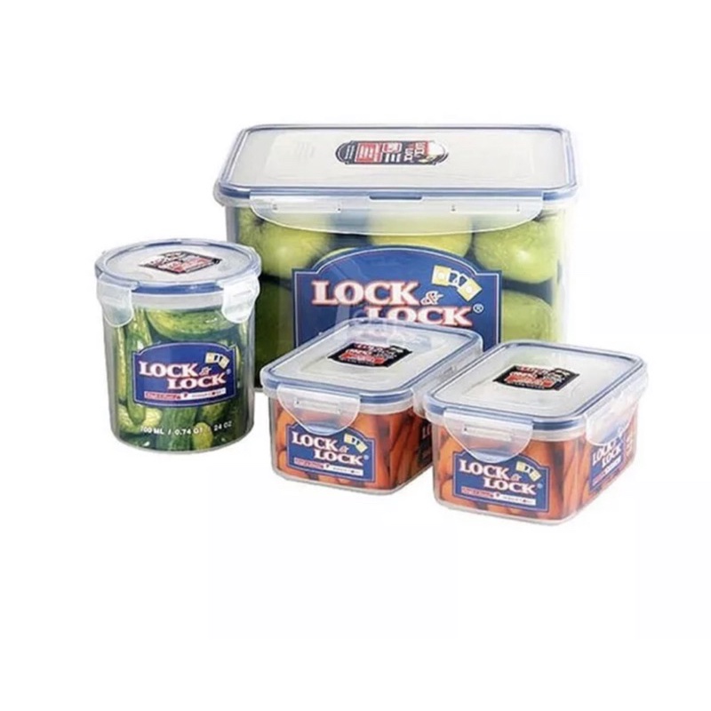 LOCK N LOCK SET LUNCH BOX GIFT BOX isi 4