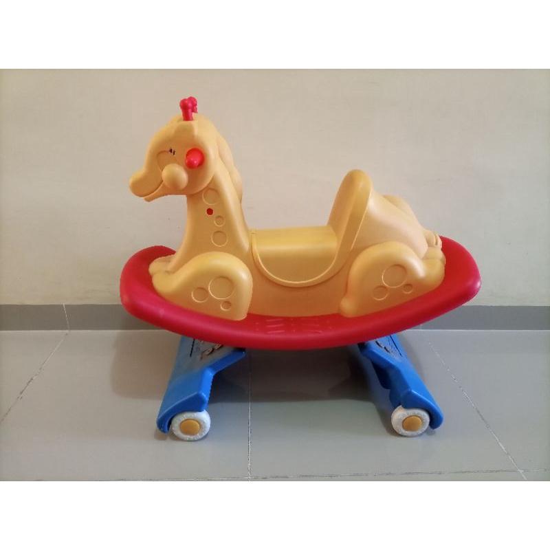 Preloved Edu-Play Giraffe / Mainan Jerapah Lompat-lompat / Bekas Pakai Terawat Baik / kuda-kuda mode