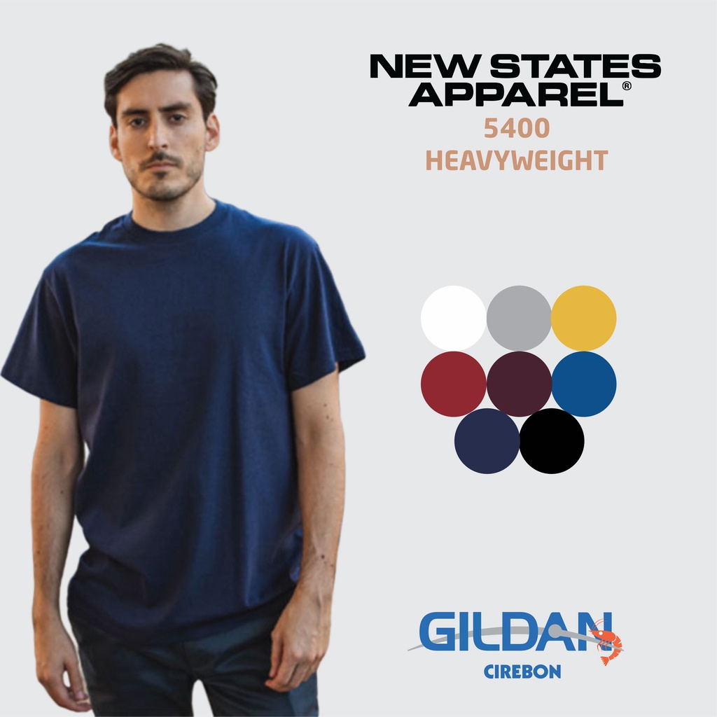 KAOS POLOS NSA HEAVYWEIGHT 5400 SIZE XXL