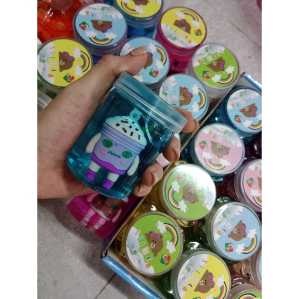 SLIME BOBA 1PCS MURAH MAINAN VIRAL ANAK ANAK (boba sedang)