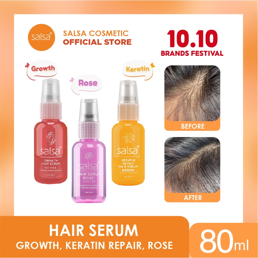 SALSA Hair Serum - Spray Perawatan Rambut Keratin &amp; Growth Treatment