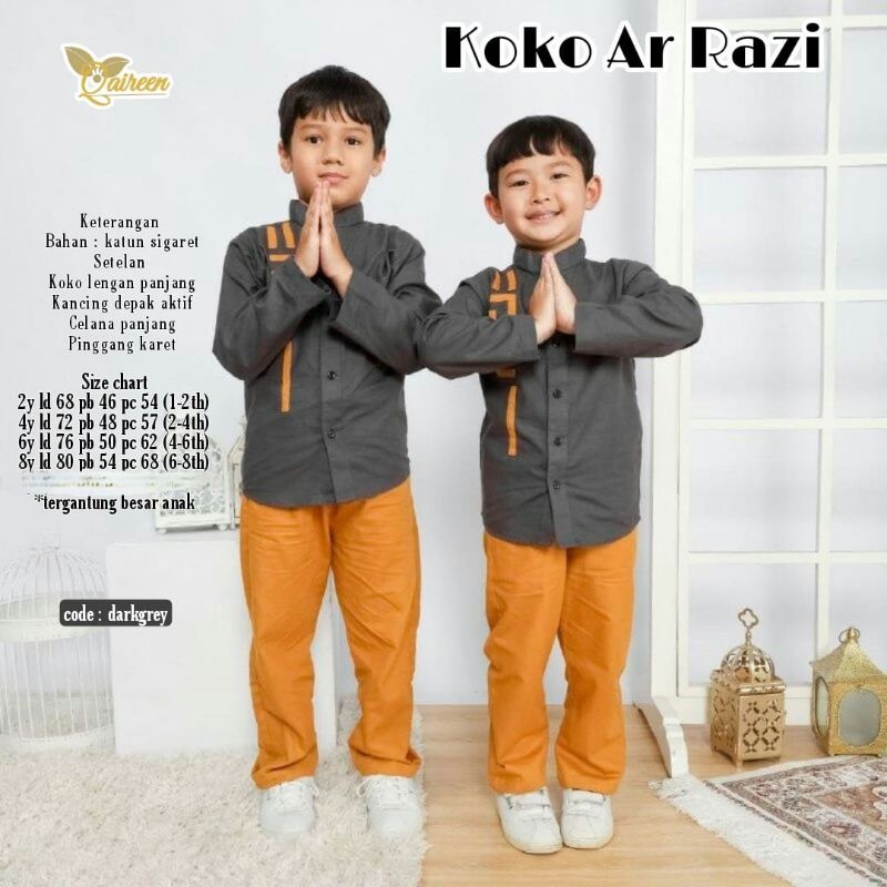 Koko Ar Razi set anak by Qaireen