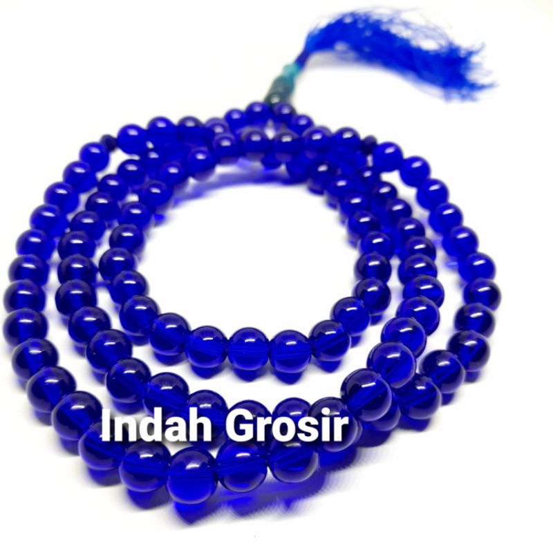 Tasbih Batu King Safir Kristal 8mm 99butir