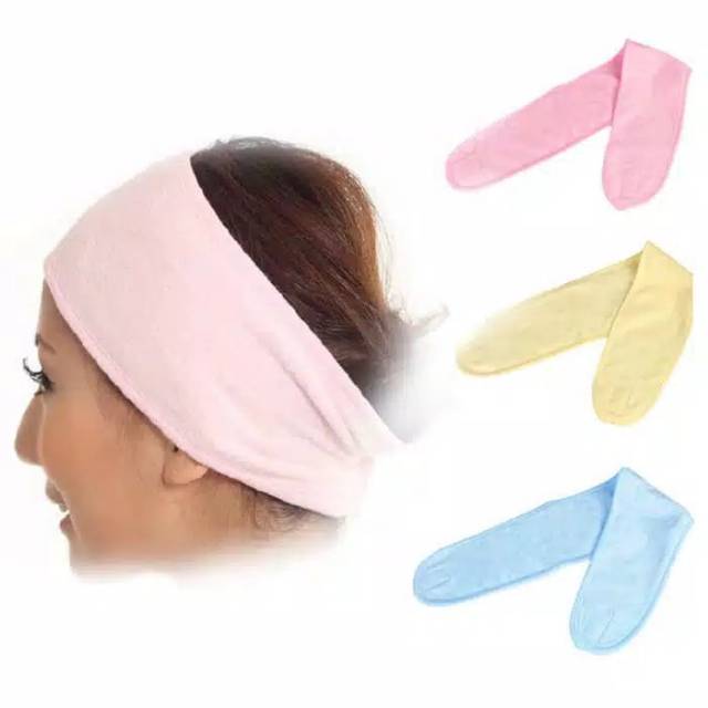 Facial head band with stripe