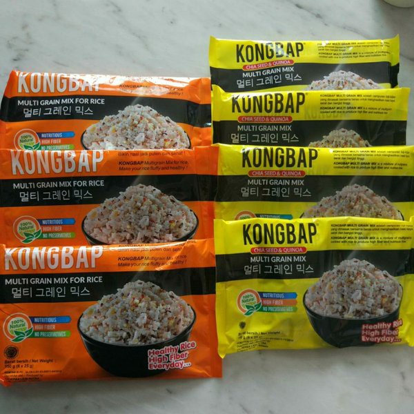 

Kongbap Chia Seed & Quinoa 150 gram & Multi Grain Mix 150 gram