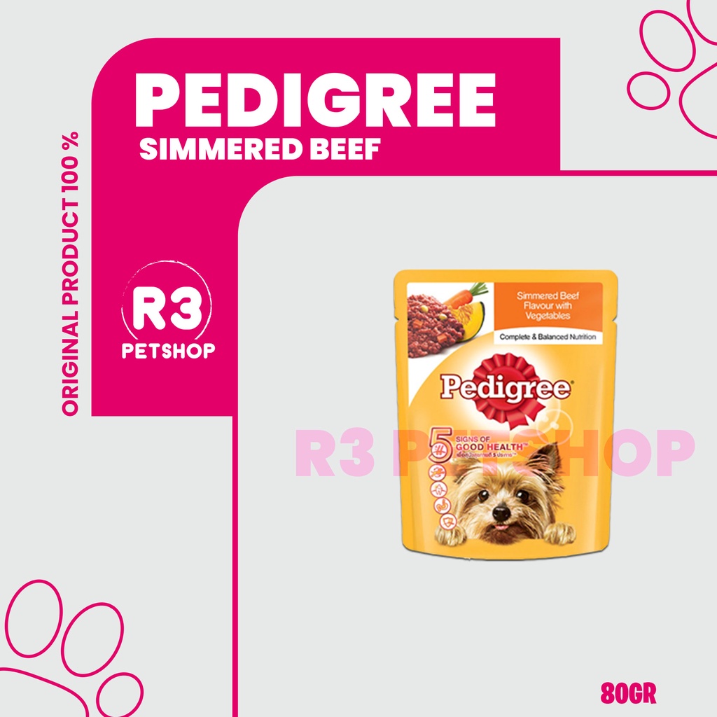 Makanan Anjing murah Pedigree pouch All Variant 80 gr