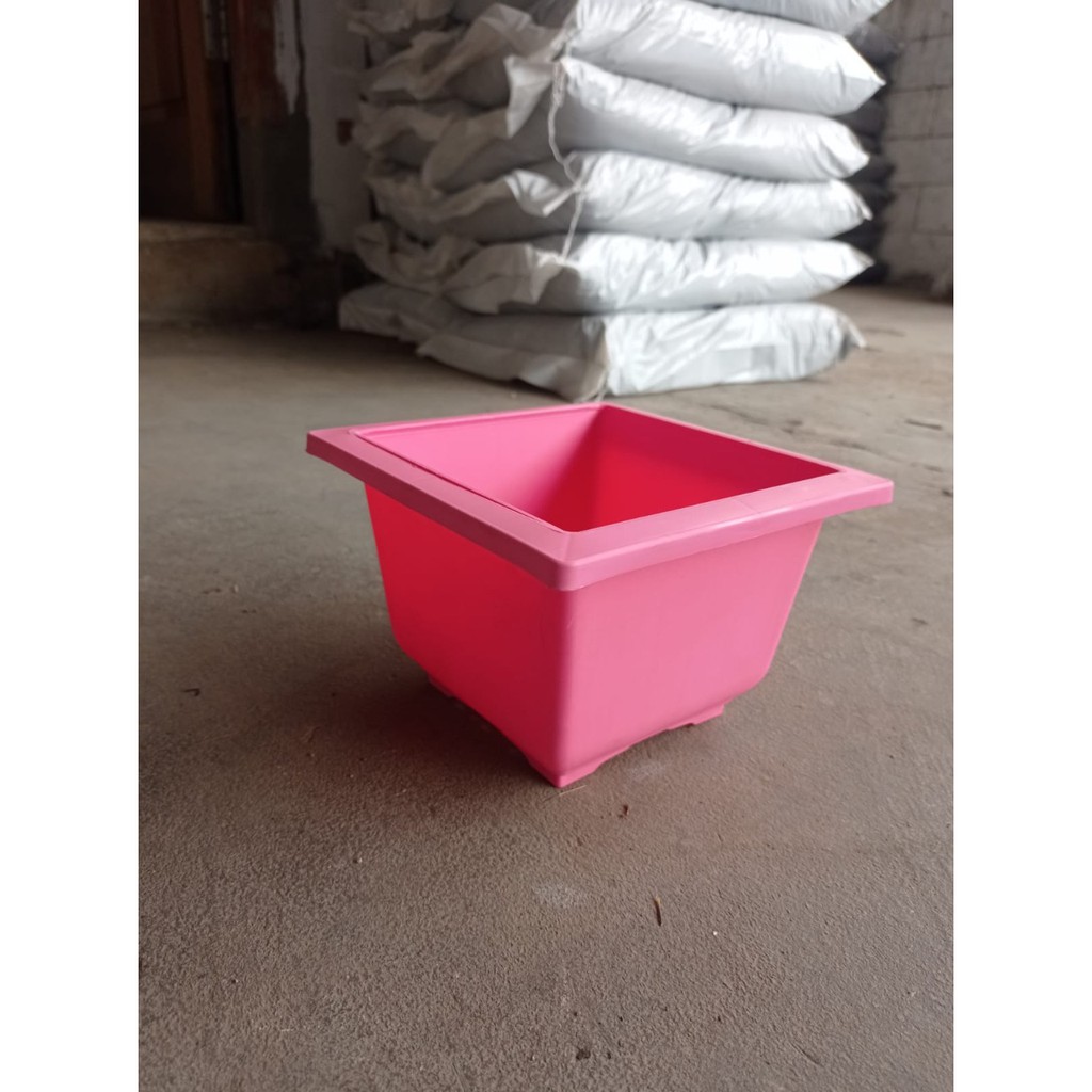 1lusin Pot Bonsai mini pink kotak kode 1711