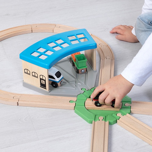 LILLABO Turntable Mainan Kereta Api