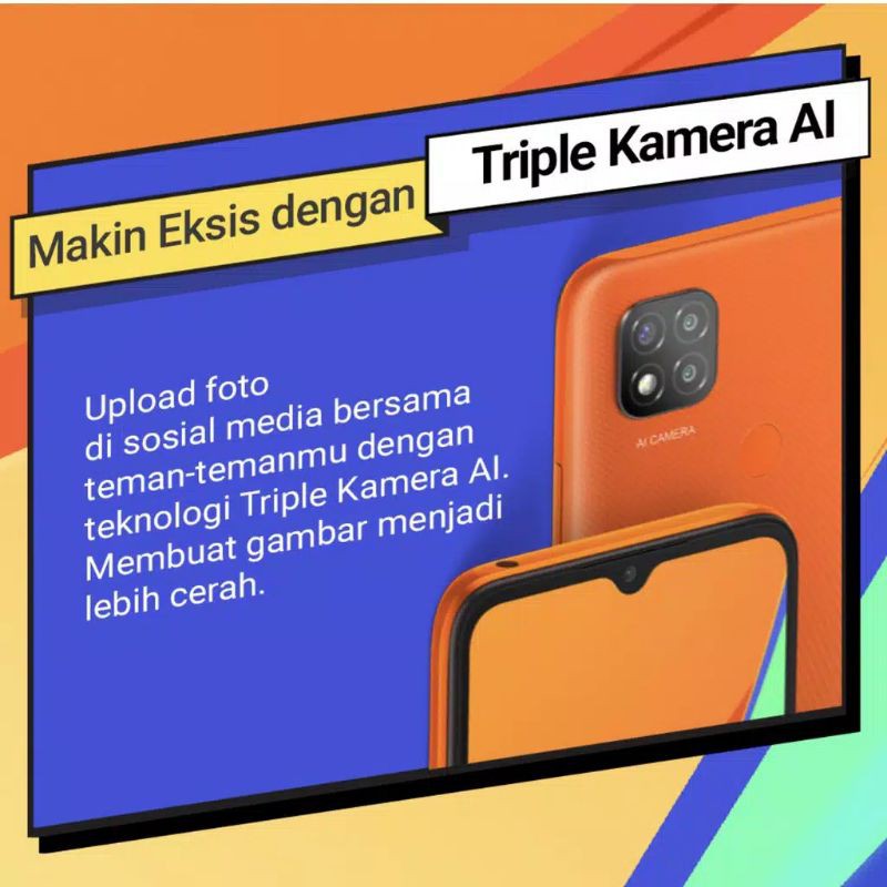 XIAOMI REDMI 9C 4/64 RAM 4 ROM 64 GARANSI RESMI TAM-4