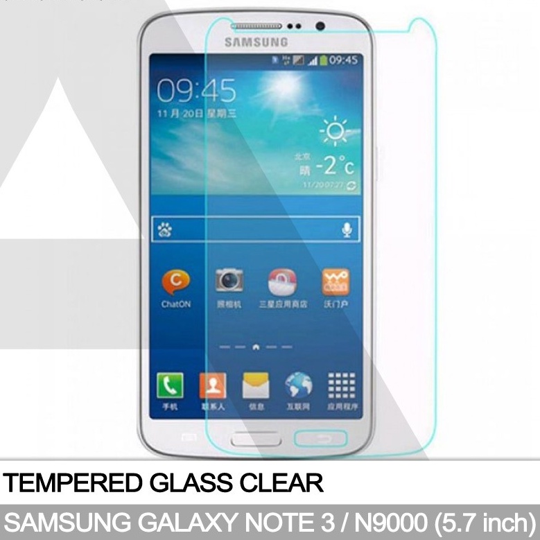SAMSUNG GALAXY NOTE 3 NOTE 2 TEMPERED GLASS BENING CLEAR , ANTI GORES KACA BENING TEMPRED TRANSPARAN
