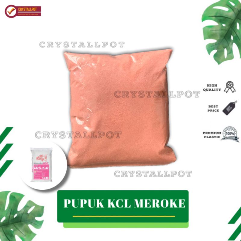 PUPUK KCL MEROKE MOP KEMASAN REPACK 1 KG - KCL MEROKE MOP REPACK