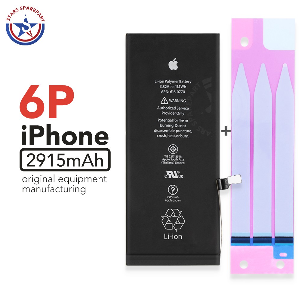 Baterai Battery Batere Batre iPhone 6 Plus 6+ 100%