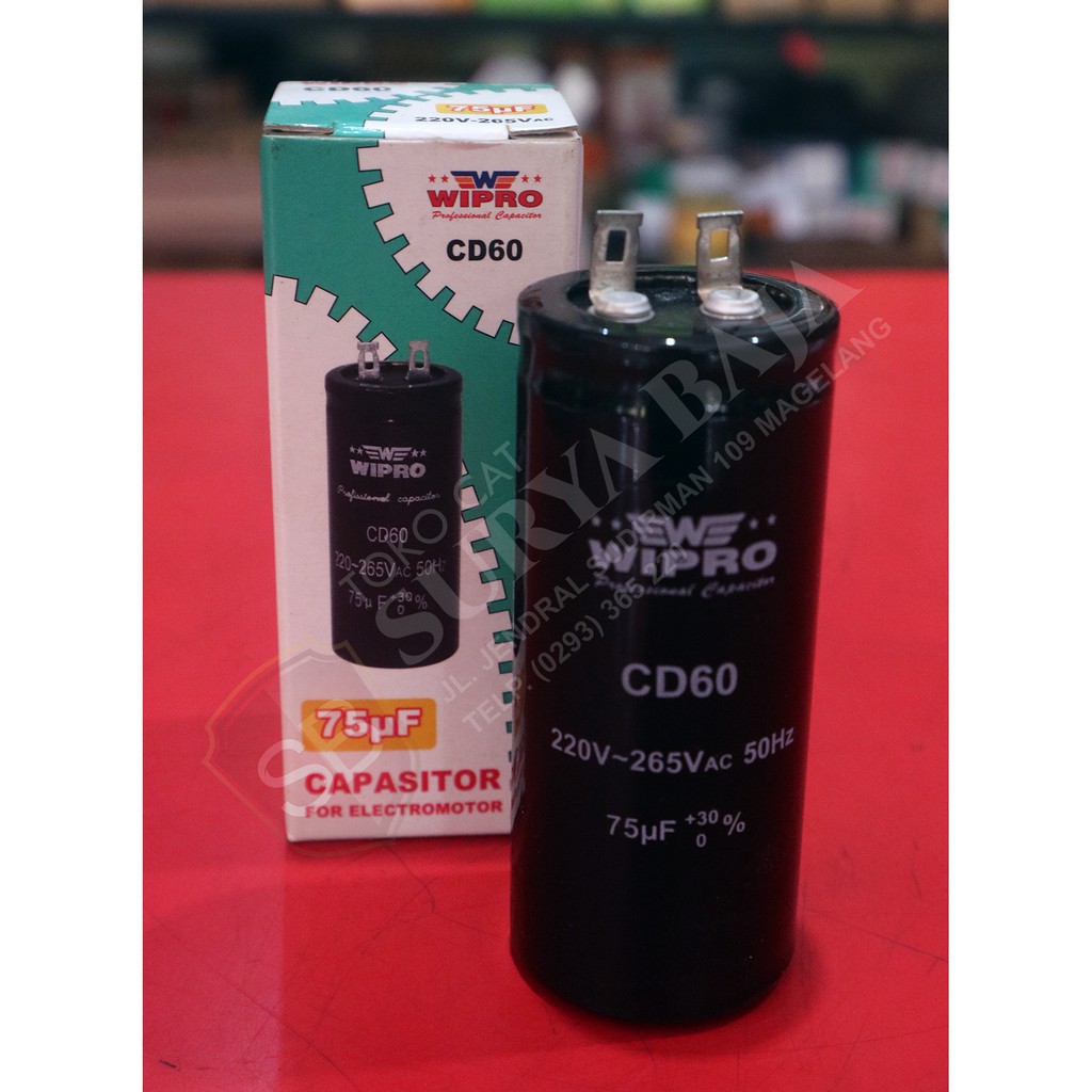 Wipro Capasitor CD60 75µF