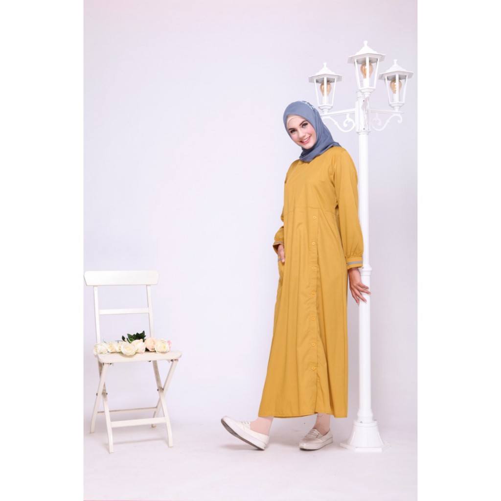 GAMIS NIBRAS BASIC NBC 01 KUBUSTOYOBO POLOS CANTIK ADEM BUSUI FRIENDLY MURAH FASHION MUSLIM