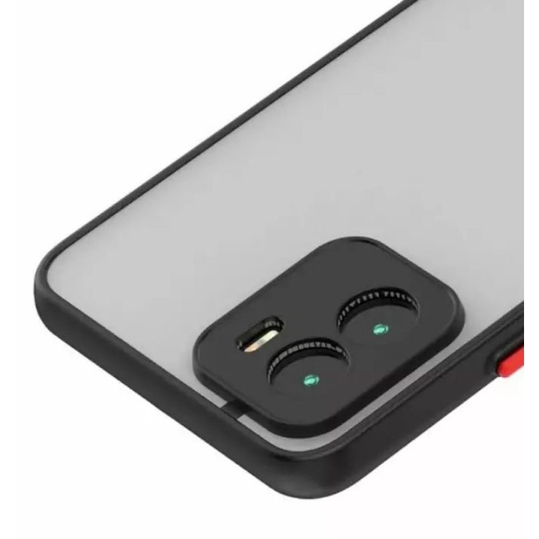 Vivo Y15s Y15 s Silikon Matte Doff Case Shockproof Matte Black Premium