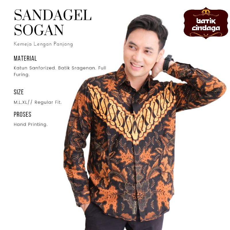BATIK PRIA  ASLI SOLO motif SOGAN