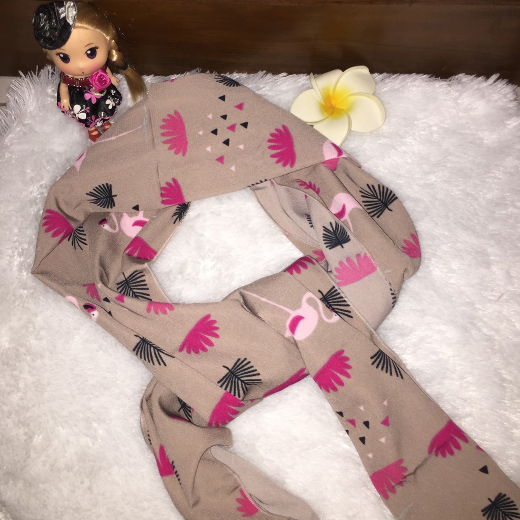 Scarf Syal Cantik Motif Flamingo