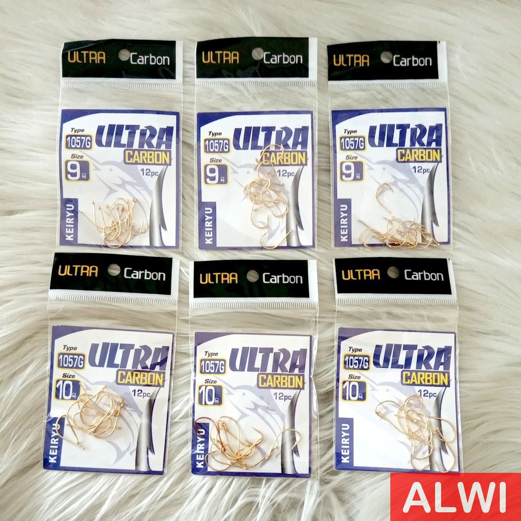 Mata Kail Pancing ULTRA CARBON KEIRYU Tipe 1057G Warna Kail Emas / Kuning