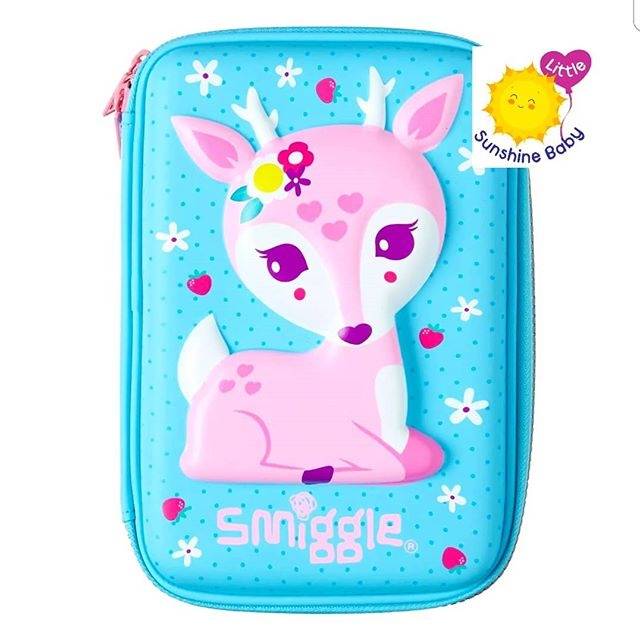 

Smiggle Pencil Case Deer Blue Hardtop Ori