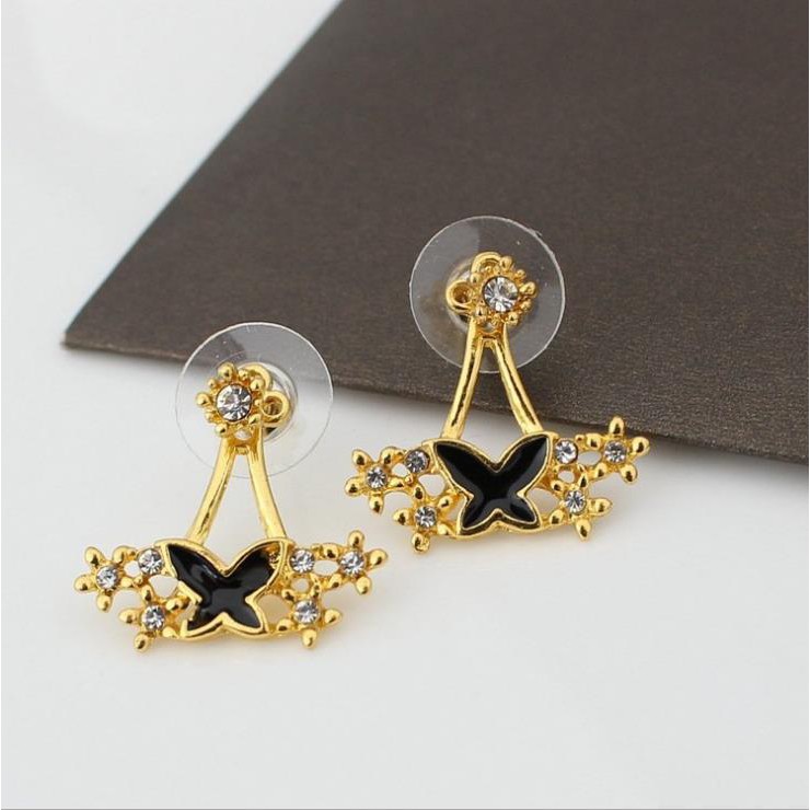 Anting Ear Jacket Wanita B247 KUPU  Korea Fashion Women Diamond Earring Giwang Aksesoris Cewe