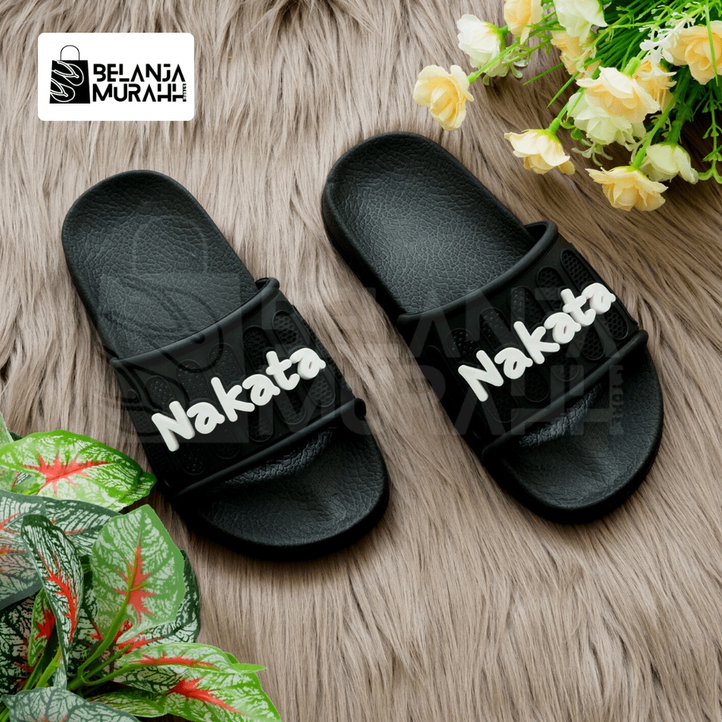 Sandal Slide / Sandal Slop Karet Anak Lucu Nakata Timbul Flip-Flop