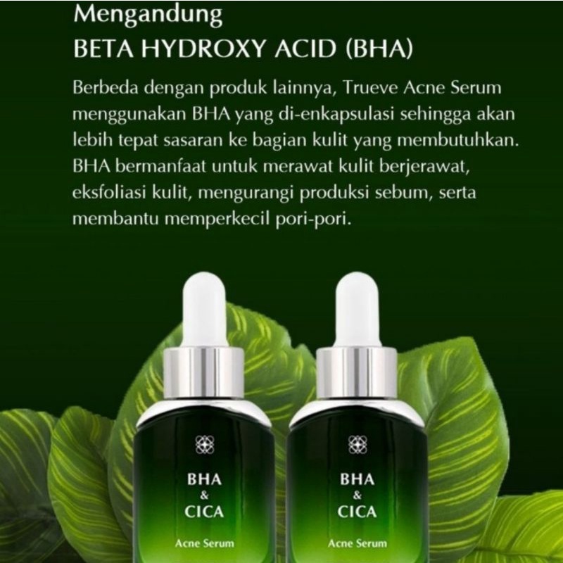 Trueve BHA &amp; CICA Acne Serum 30 ML ( Serum Wajah )