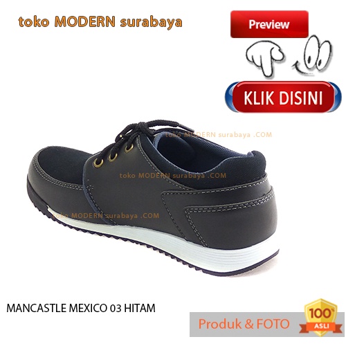 MANCASTLE MEXICO 03 HITAM sepatu pria casual sneakers