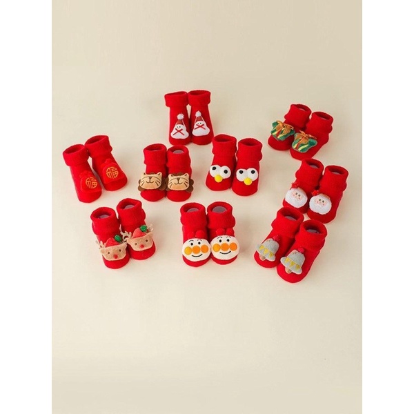 BABY K2 - kaos kaki merah anti slip KODE 00120